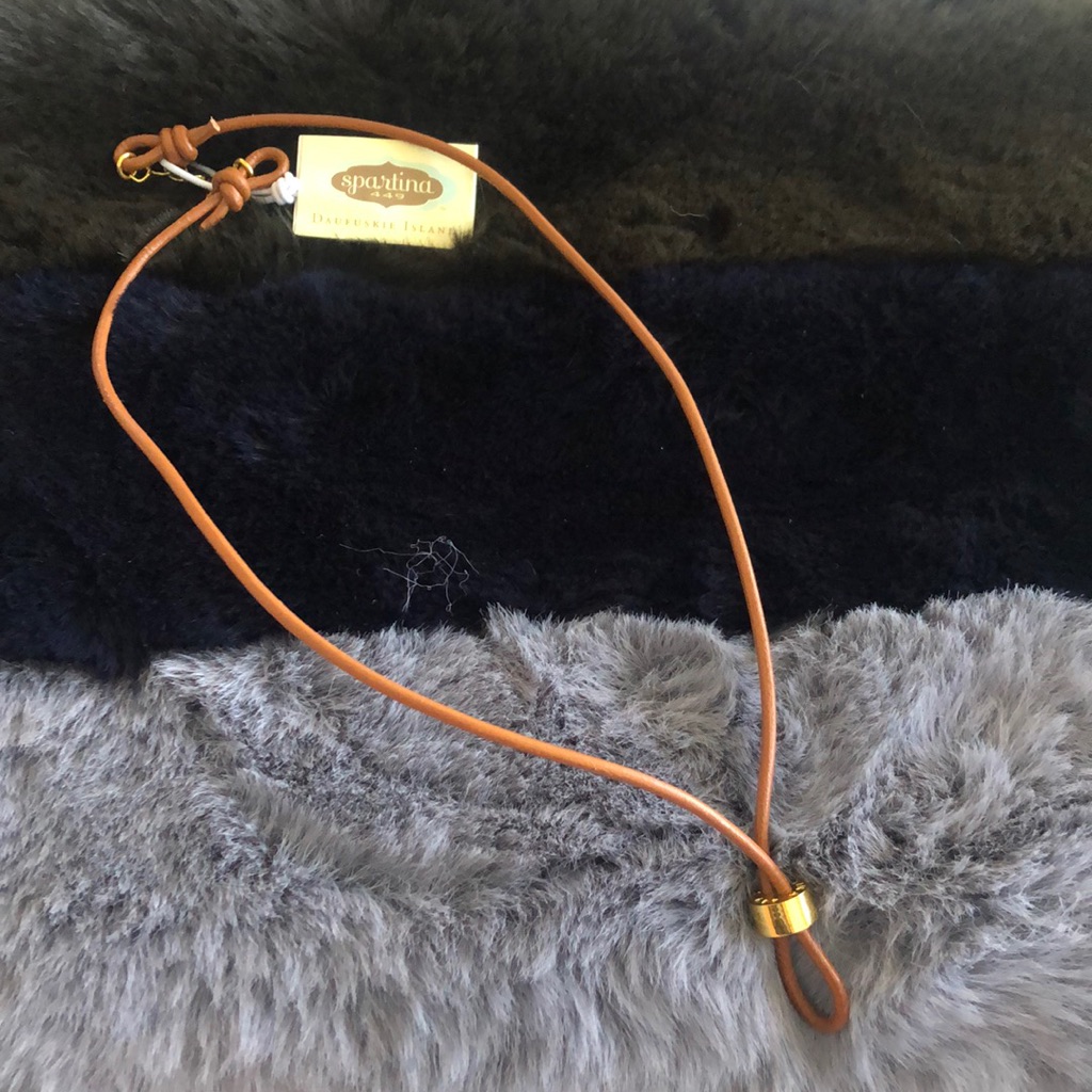 Spartina 449 New Leather Strap Necklace 25$